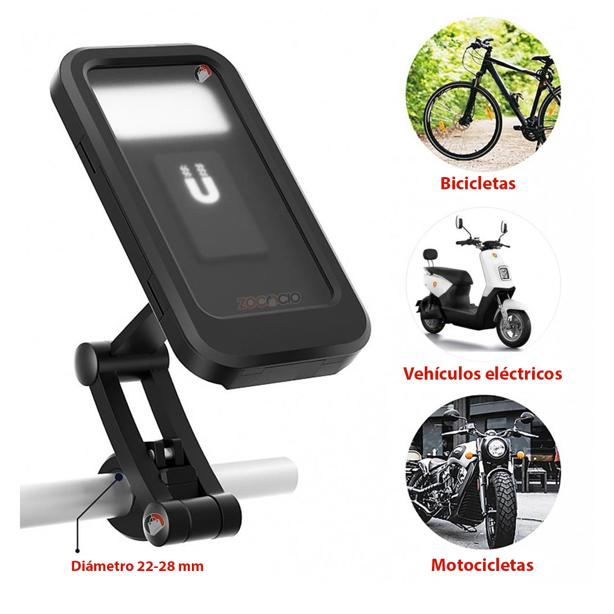 Miniatura 3 de Soporte De Celular Impermeable Para Moto